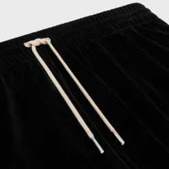 New tracksuit pants in velvet jersey Pants And Shorts
