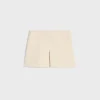 Outlet trapeze mini skirt in cashmere tweed Women Dresses And Skirts
