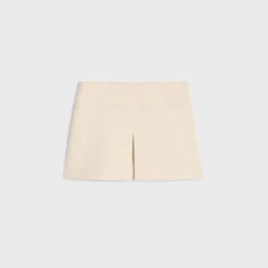 Outlet trapeze mini skirt in cashmere tweed Women Dresses And Skirts