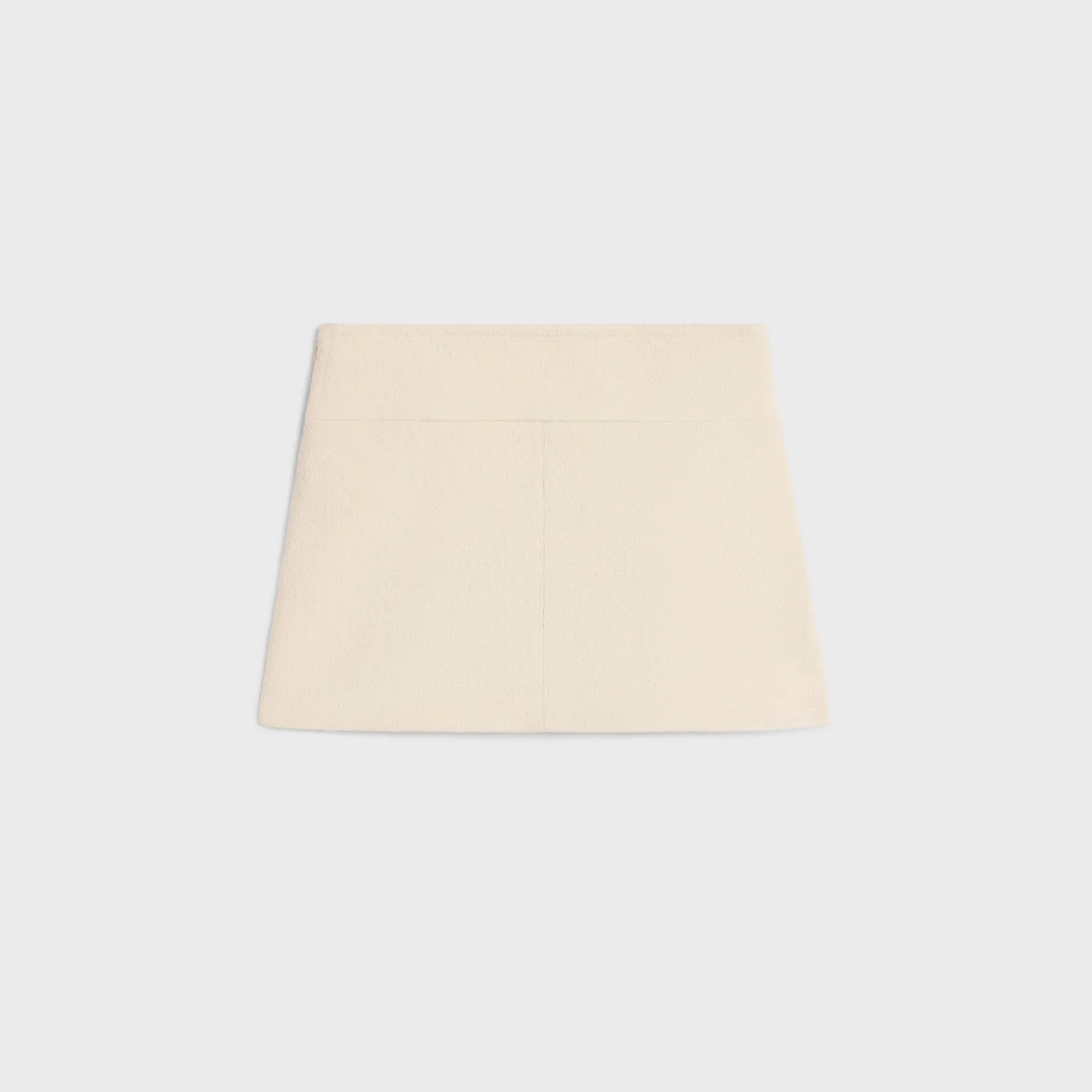 Outlet trapeze mini skirt in cashmere tweed Women Dresses And Skirts