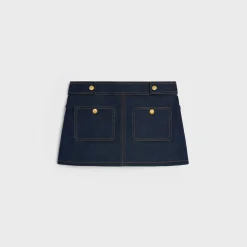 Hot trapeze mini skirt in raw wash denim Women Dresses And Skirts | Denim