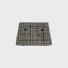 Sale trapeze mini skirt in wool tweed Women Dresses And Skirts
