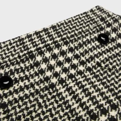 Sale trapeze mini skirt in wool tweed Women Dresses And Skirts
