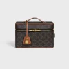 Fashion Travel Vanity Case in Triomphe Canvas and Calfskin Travel