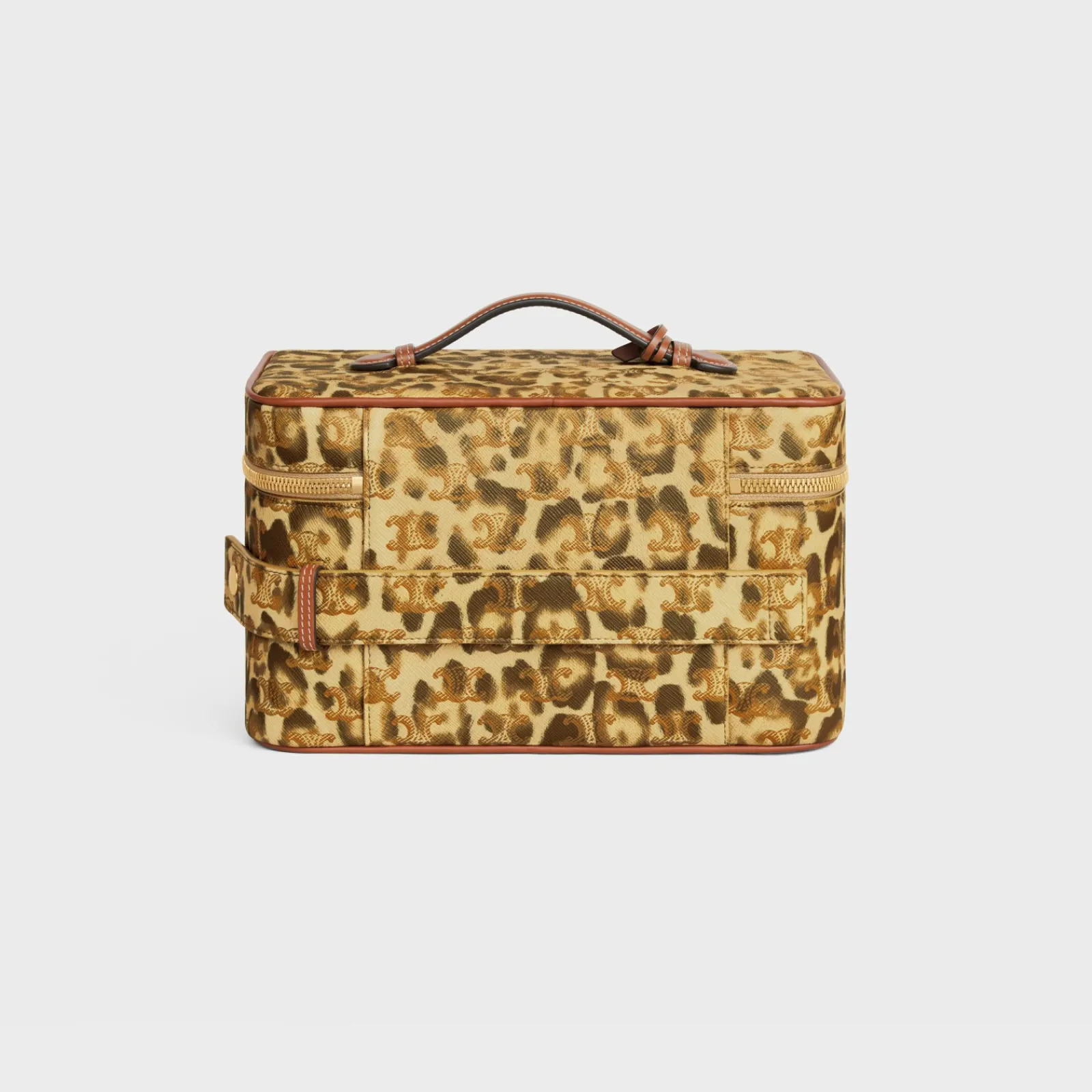 Sale Travel vanity case in Triomphe canvas with print and calfskin Travel