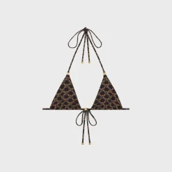 Best triangle top in monogram matte jersey Women Swimwear And Lingerie
