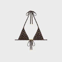 Online triangle top in monogram jersey Women Swimwear And Lingerie