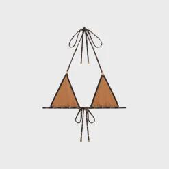 Best triangle top in monogram matte jersey Women Swimwear And Lingerie