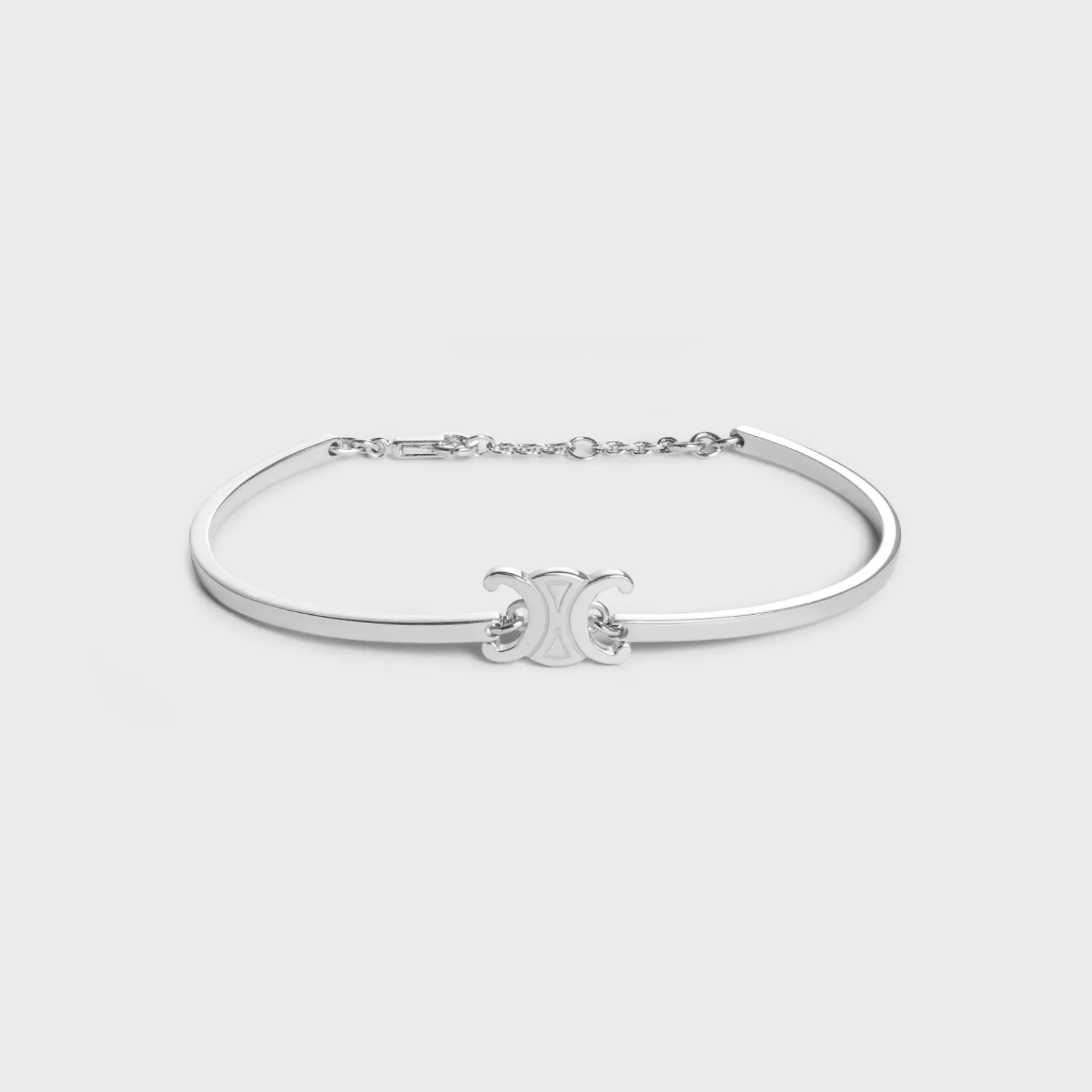 Sale Triomphe Articulated Bracelet in Brass with Rhodium Finish Women Triomphe | Categories·Bracelets