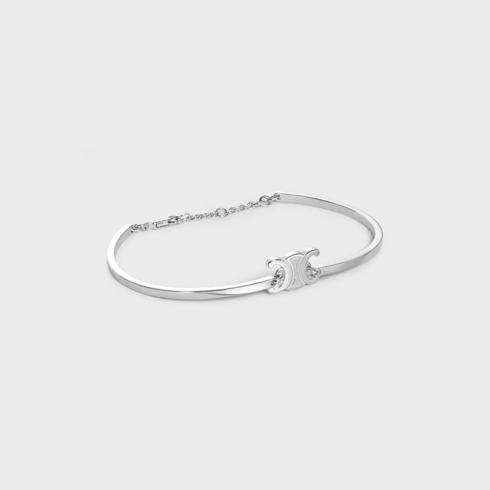 Sale Triomphe Articulated Bracelet in Brass with Rhodium Finish Women Triomphe | Categories·Bracelets