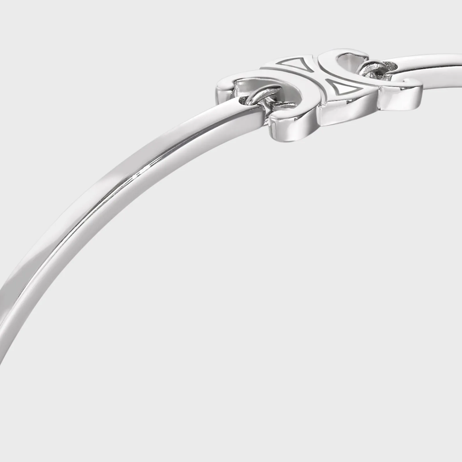 Sale Triomphe Articulated Bracelet in Brass with Rhodium Finish Women Triomphe | Categories·Bracelets