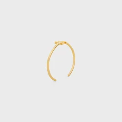 Hot Triomphe Asymmetric Cuff in Brass with Finish Women Triomphe | Categories·Bracelets