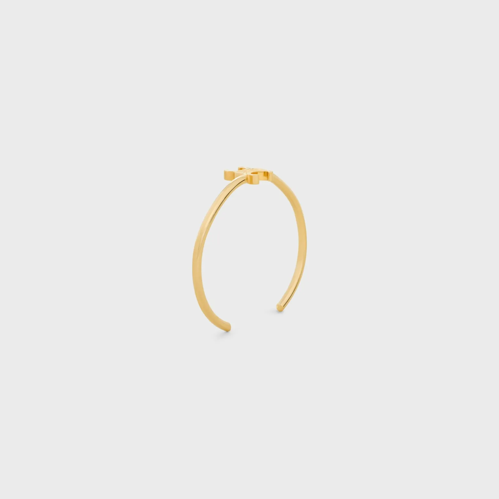 Hot Triomphe Asymmetric Cuff in Brass with Finish Women Triomphe | Categories·Bracelets