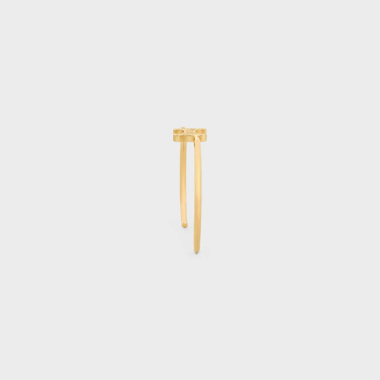 Hot Triomphe Asymmetric Cuff in Brass with Finish Women Triomphe | Categories·Bracelets