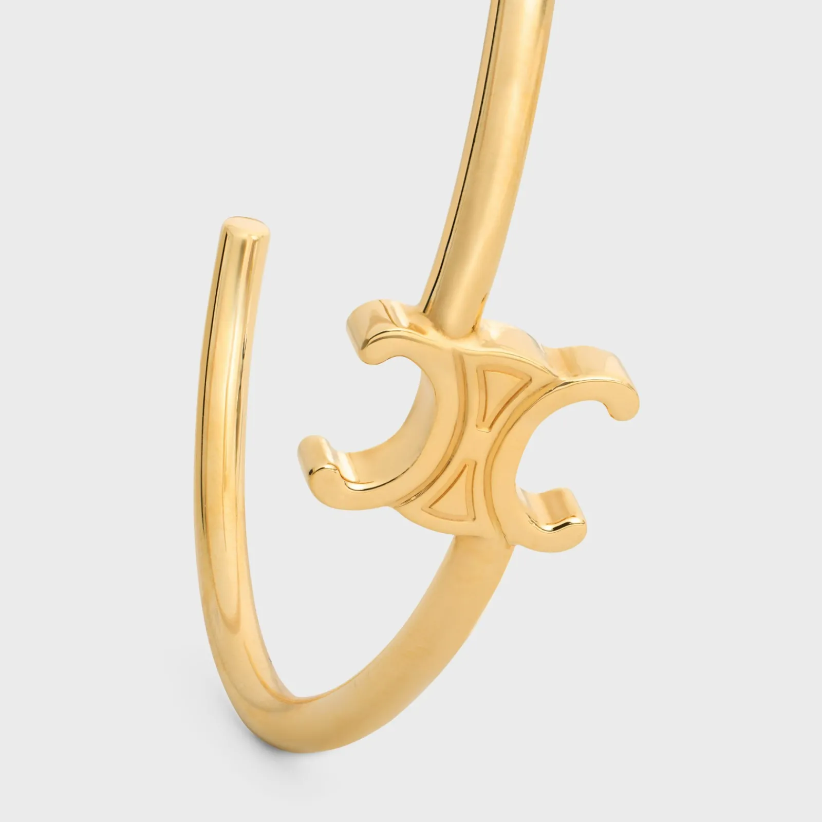 Hot Triomphe Asymmetric Cuff in Brass with Finish Women Triomphe | Categories·Bracelets