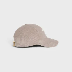 New triomphe baseball cap in corduroy Women Bucket Hats And Caps