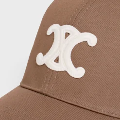 Fashion triomphe baseball cap in cotton Women Bucket Hats And Caps