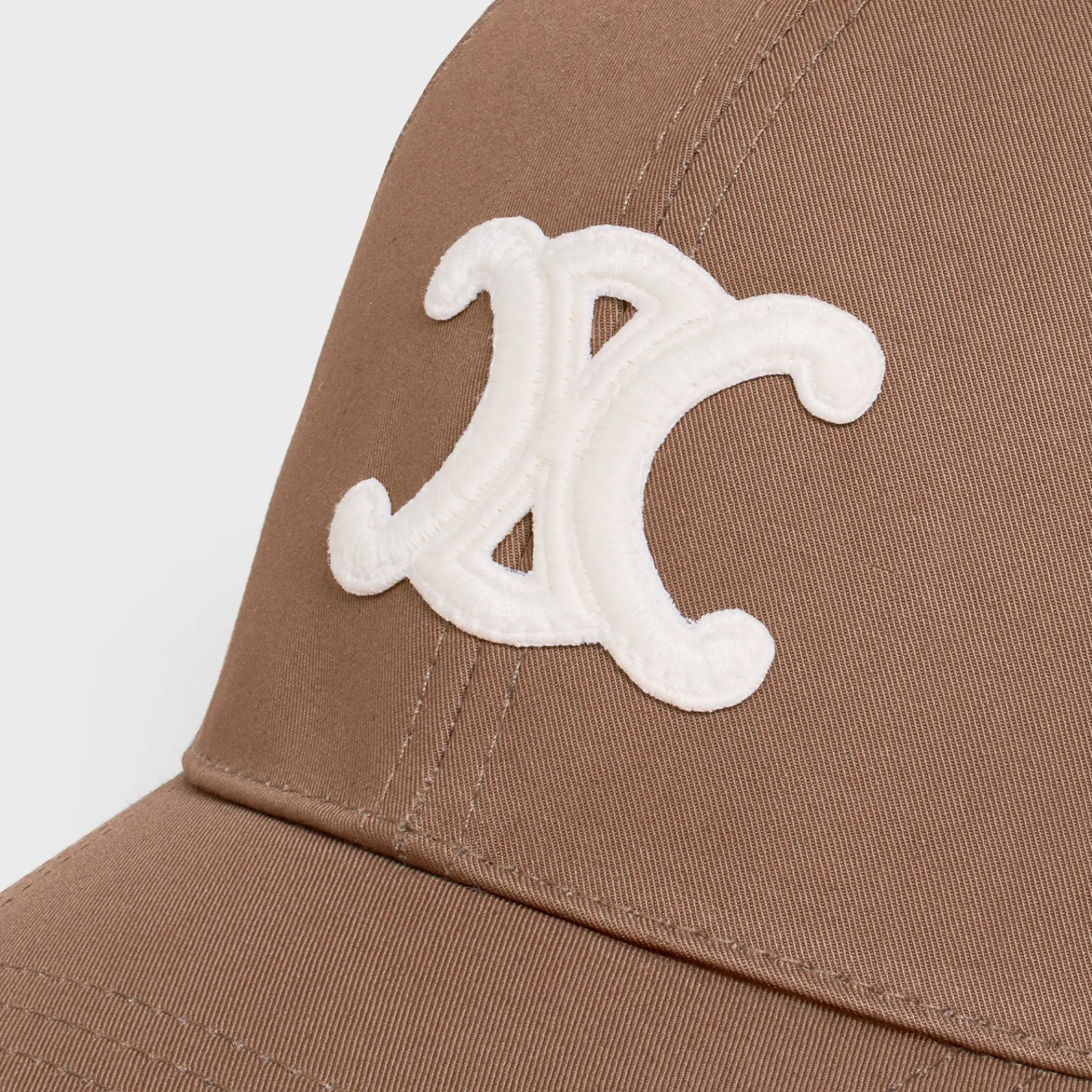 Fashion triomphe baseball cap in cotton Women Bucket Hats And Caps