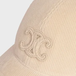 Sale Triomphe baseball cap in corduroy Women Bucket Hats And Caps