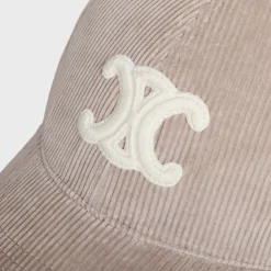 New triomphe baseball cap in corduroy Women Bucket Hats And Caps