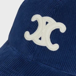 Outlet triomphe baseball cap in corduroy Women Bucket Hats And Caps