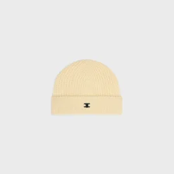 Online triomphe beanie in cotton Hats And Soft Accessories