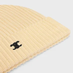 Online triomphe beanie in cotton Hats And Soft Accessories