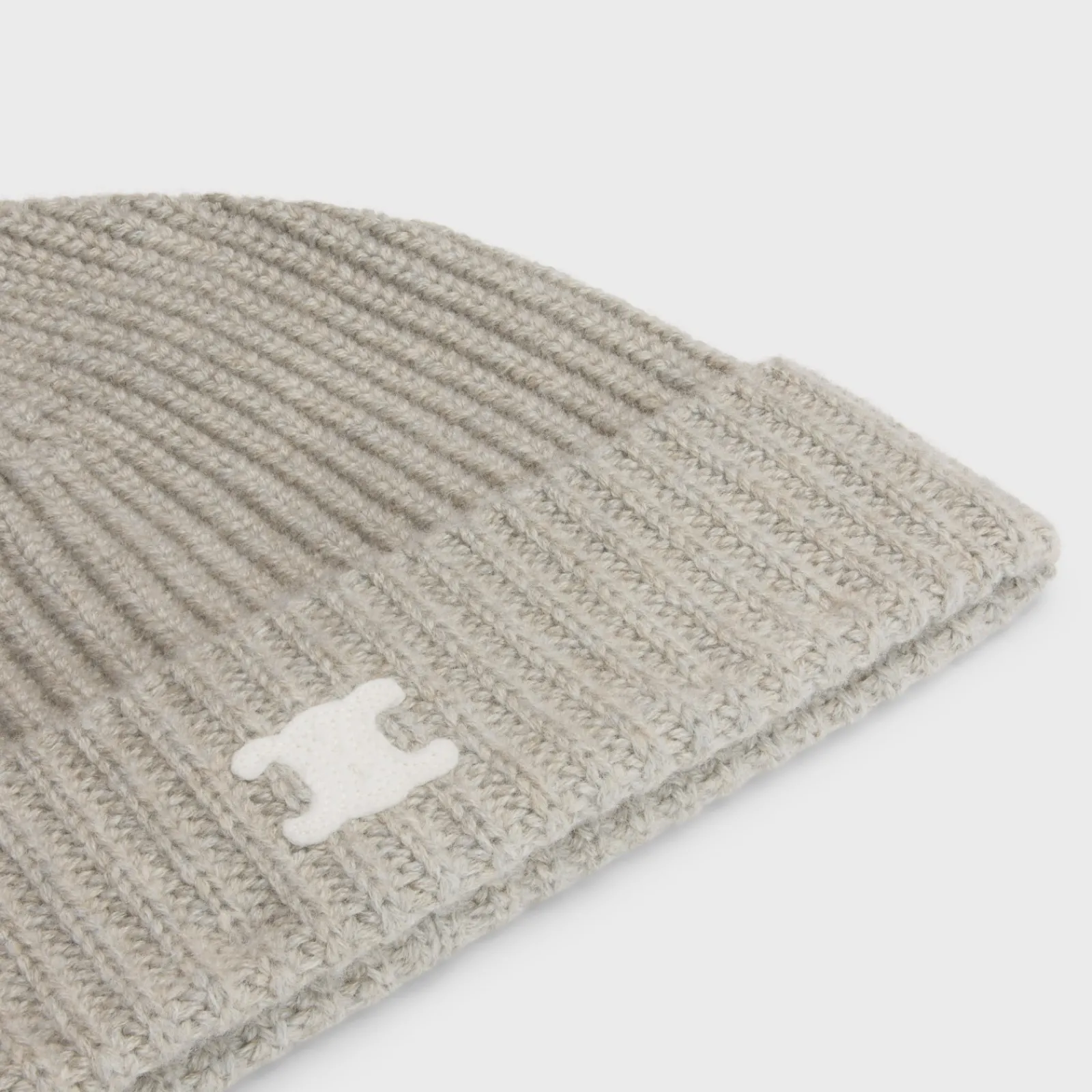Outlet Triomphe beanie in heritage cashmere Women Beanies And Scarves