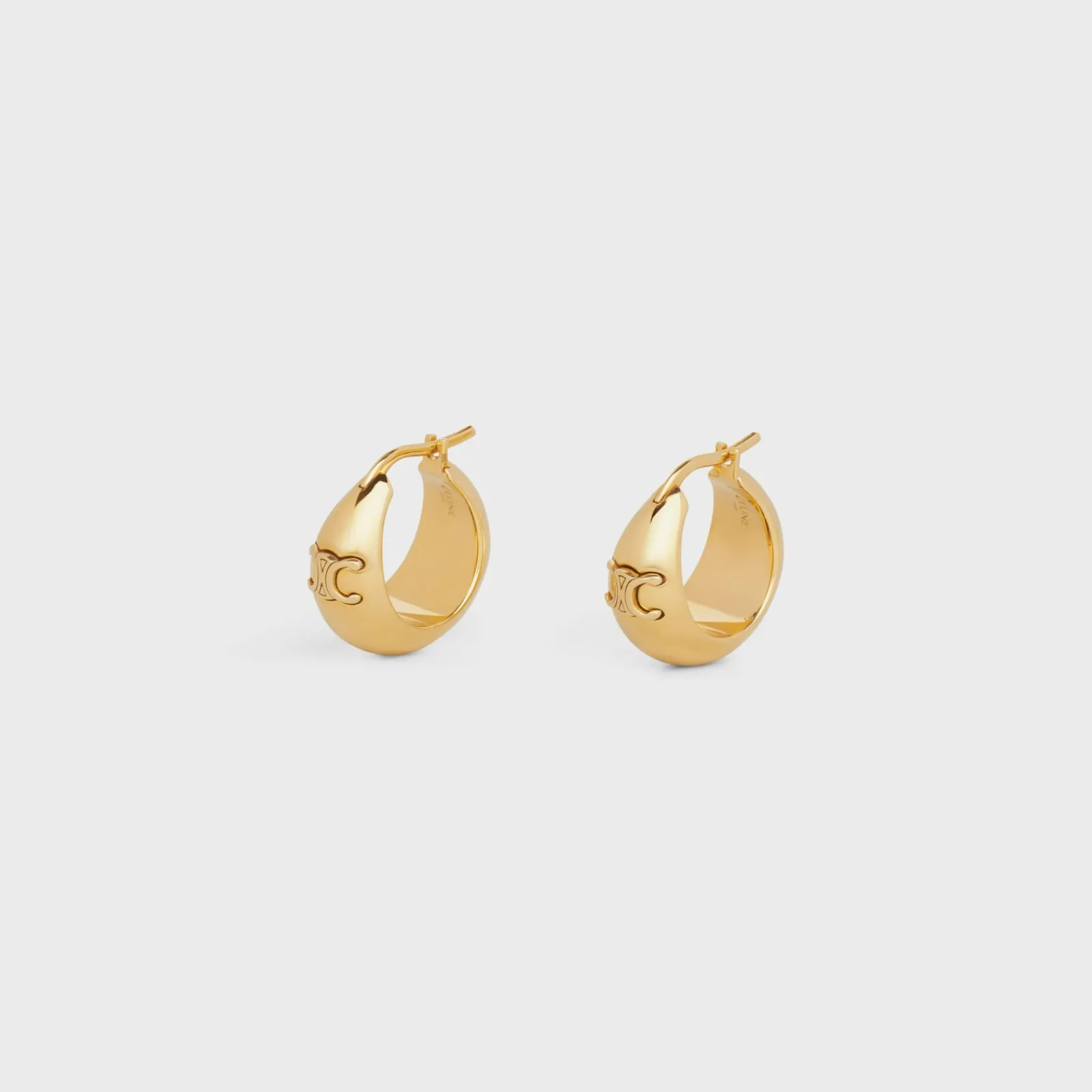 Clearance Triomphe Bold Hoops in Brass with Finish Women Triomphe | Categories·Earrings