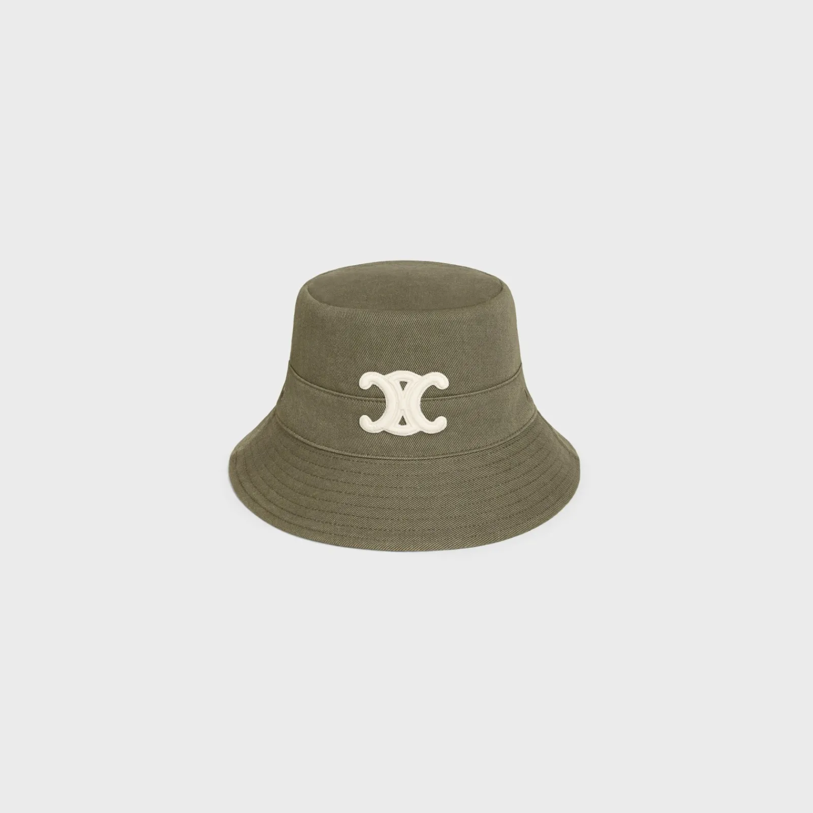 Online triomphe bucket hat in cotton gabardine Women Bucket Hats And Caps