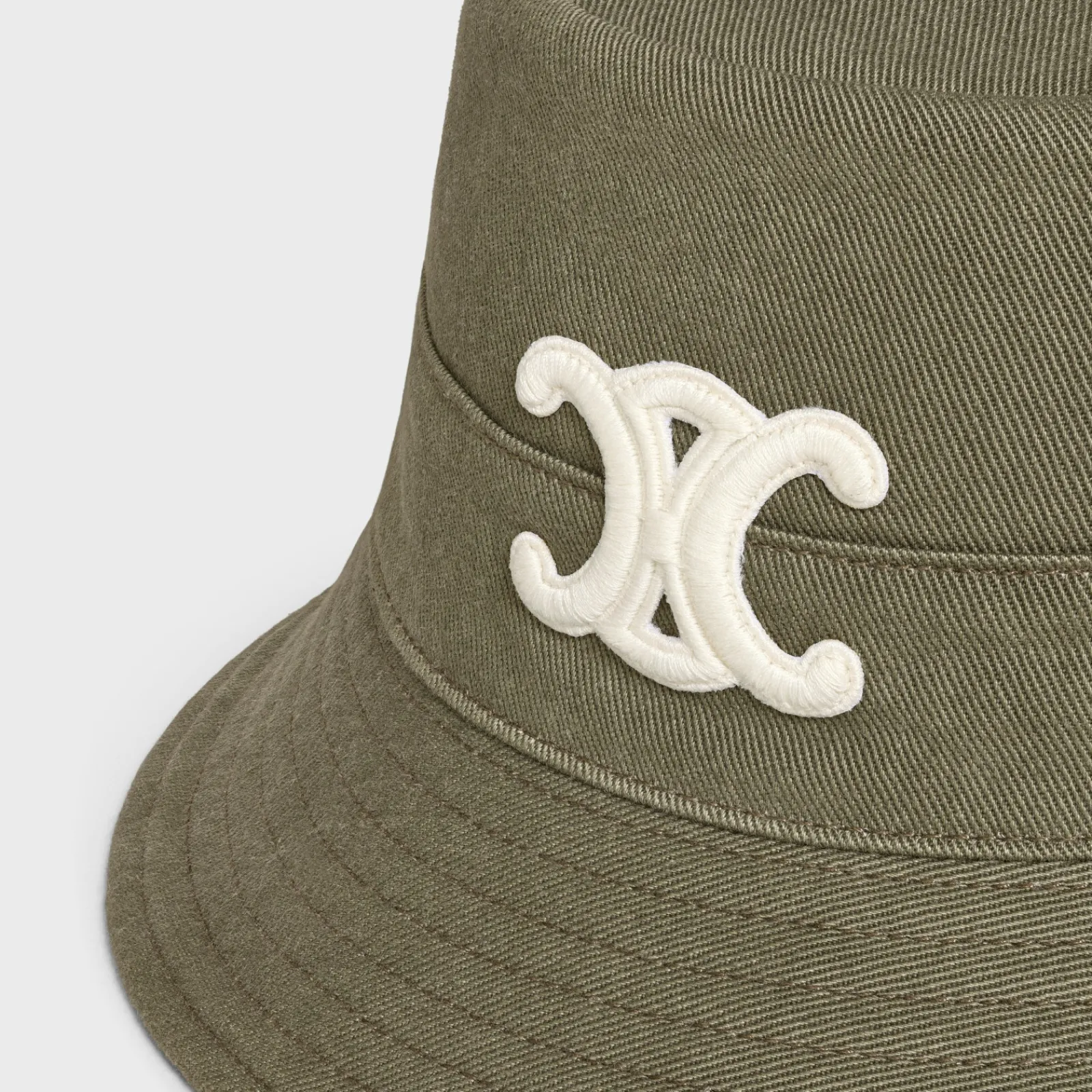 Online triomphe bucket hat in cotton gabardine Women Bucket Hats And Caps