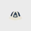 Discount triomphe bucket hat in crocheted wool and denim Women Beanies And Scarves