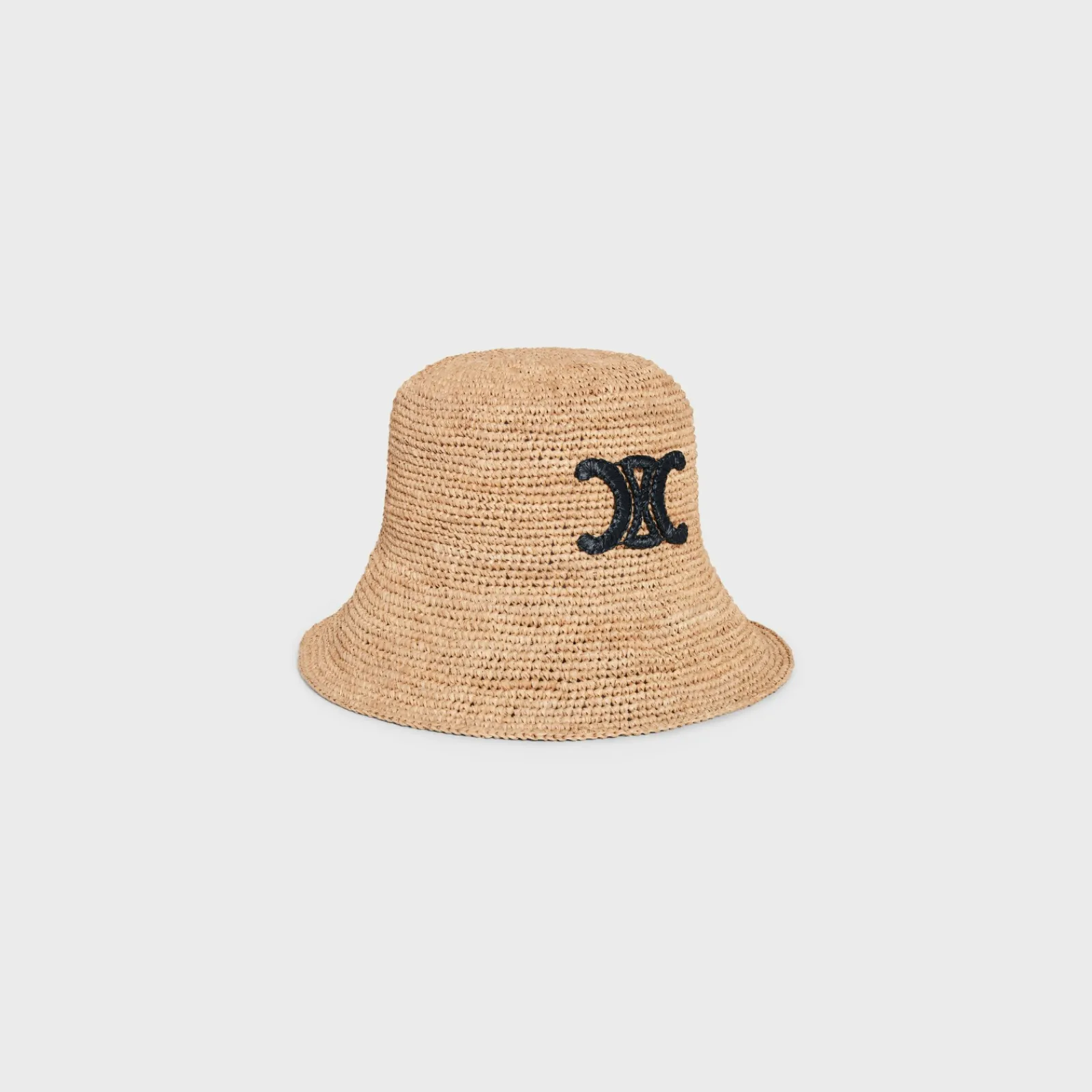 Clearance triomphe bucket hat in raffia Women Bucket Hats And Caps