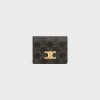 Clearance TRIOMPHE BUSINESS CARD HOLDER in Triomphe Canvas AND Lambskin Women Triomphe Canvas | Categories·Coin And Card Holders