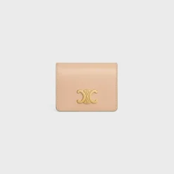 Fashion TRIOMPHE BUSINESS CARD HOLDER in SHINY CALFSKIN Women Triomphe | Categories·Coin And Card Holders