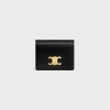Outlet TRIOMPHE BUSINESS CARD HOLDER in SHINY CALFSKIN Women Triomphe | Categories·Coin And Card Holders