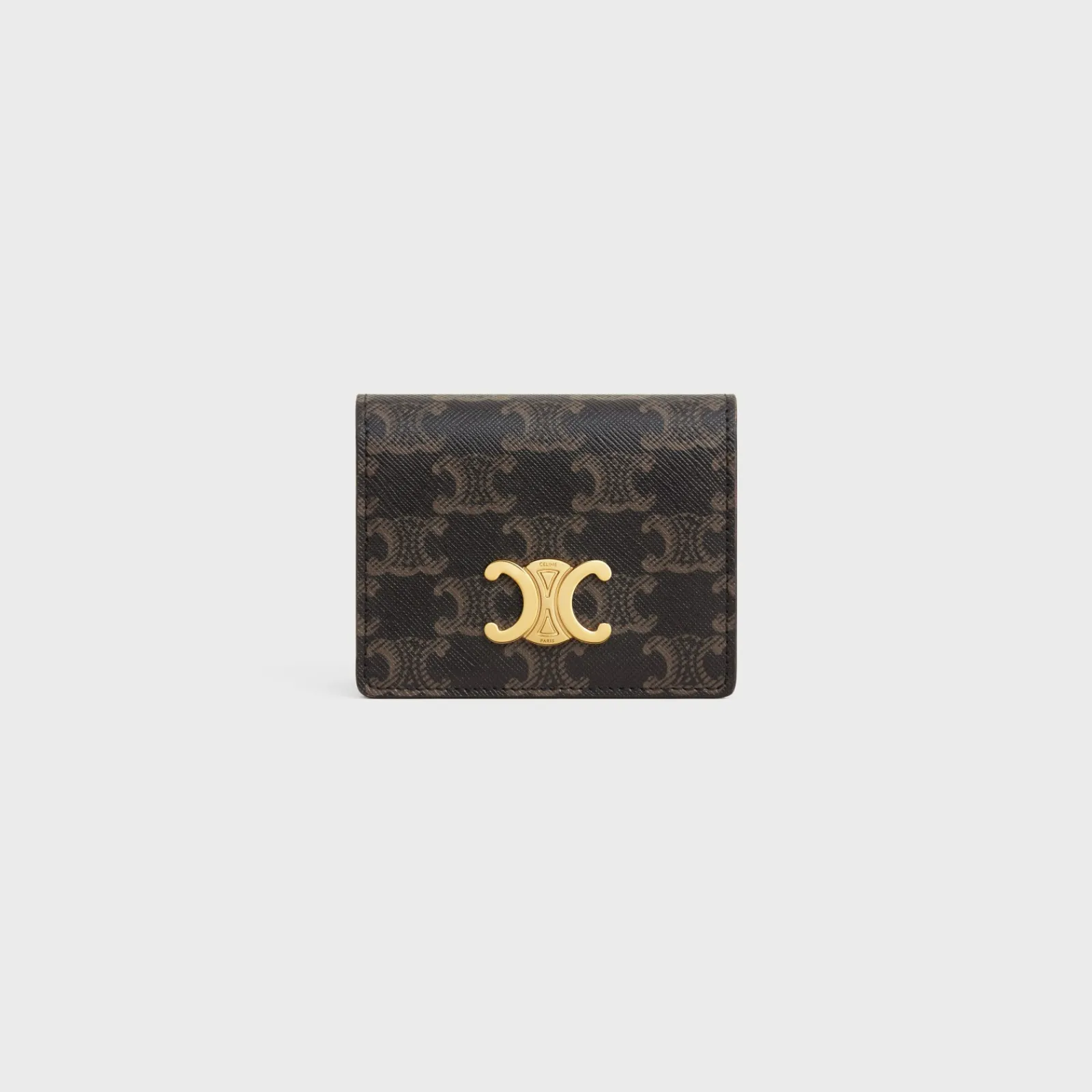 Clearance TRIOMPHE BUSINESS CARD HOLDER in Triomphe Canvas AND Lambskin Women Triomphe Canvas | Categories·Coin And Card Holders