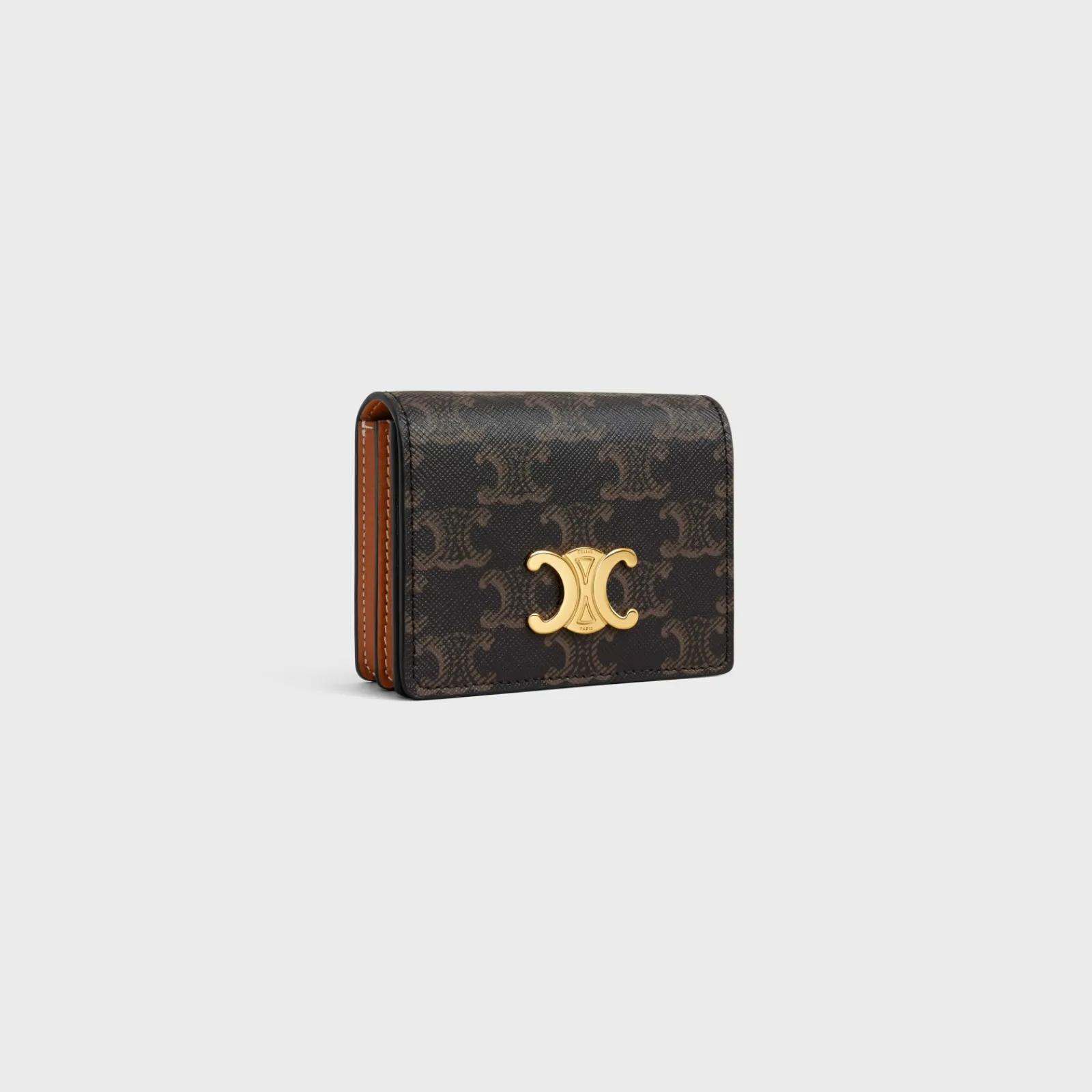 Clearance TRIOMPHE BUSINESS CARD HOLDER in Triomphe Canvas AND Lambskin Women Triomphe Canvas | Categories·Coin And Card Holders