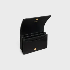 Outlet TRIOMPHE BUSINESS CARD HOLDER in SHINY CALFSKIN Women Triomphe | Categories·Coin And Card Holders