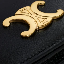 Outlet TRIOMPHE BUSINESS CARD HOLDER in SHINY CALFSKIN Women Triomphe | Categories·Coin And Card Holders