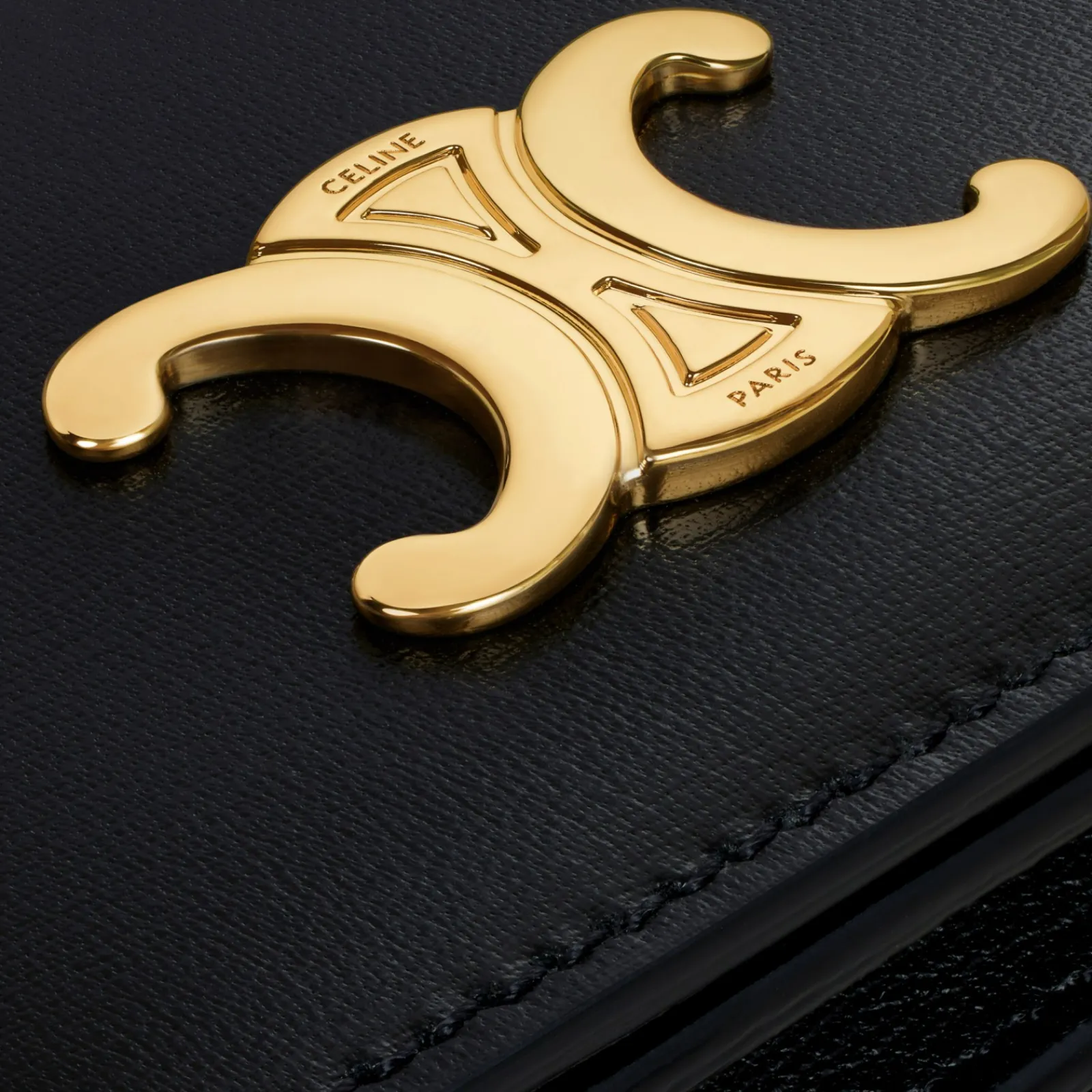 Outlet TRIOMPHE BUSINESS CARD HOLDER in SHINY CALFSKIN Women Triomphe | Categories·Coin And Card Holders