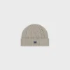 Clearance triomphe cable-knit beanie in cashmere Hats And Soft Accessories