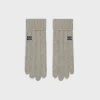 Clearance triomphe cable-knit gloves in cashmere Hats And Soft Accessories