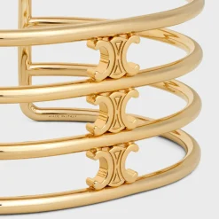 Clearance Triomphe Cage Cuff in Brass with Finish Women Triomphe | Categories·Bracelets
