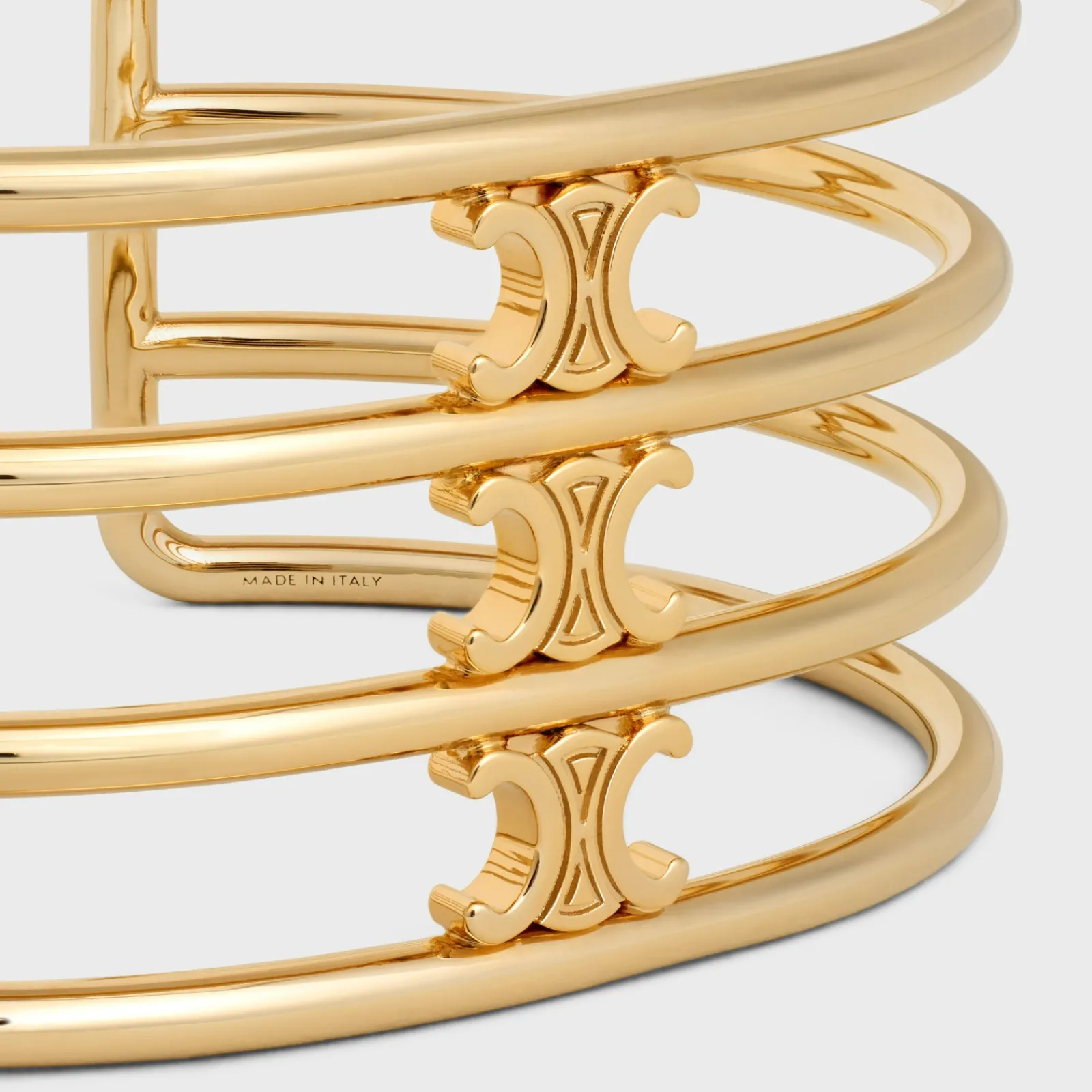 Clearance Triomphe Cage Cuff in Brass with Finish Women Triomphe | Categories·Bracelets