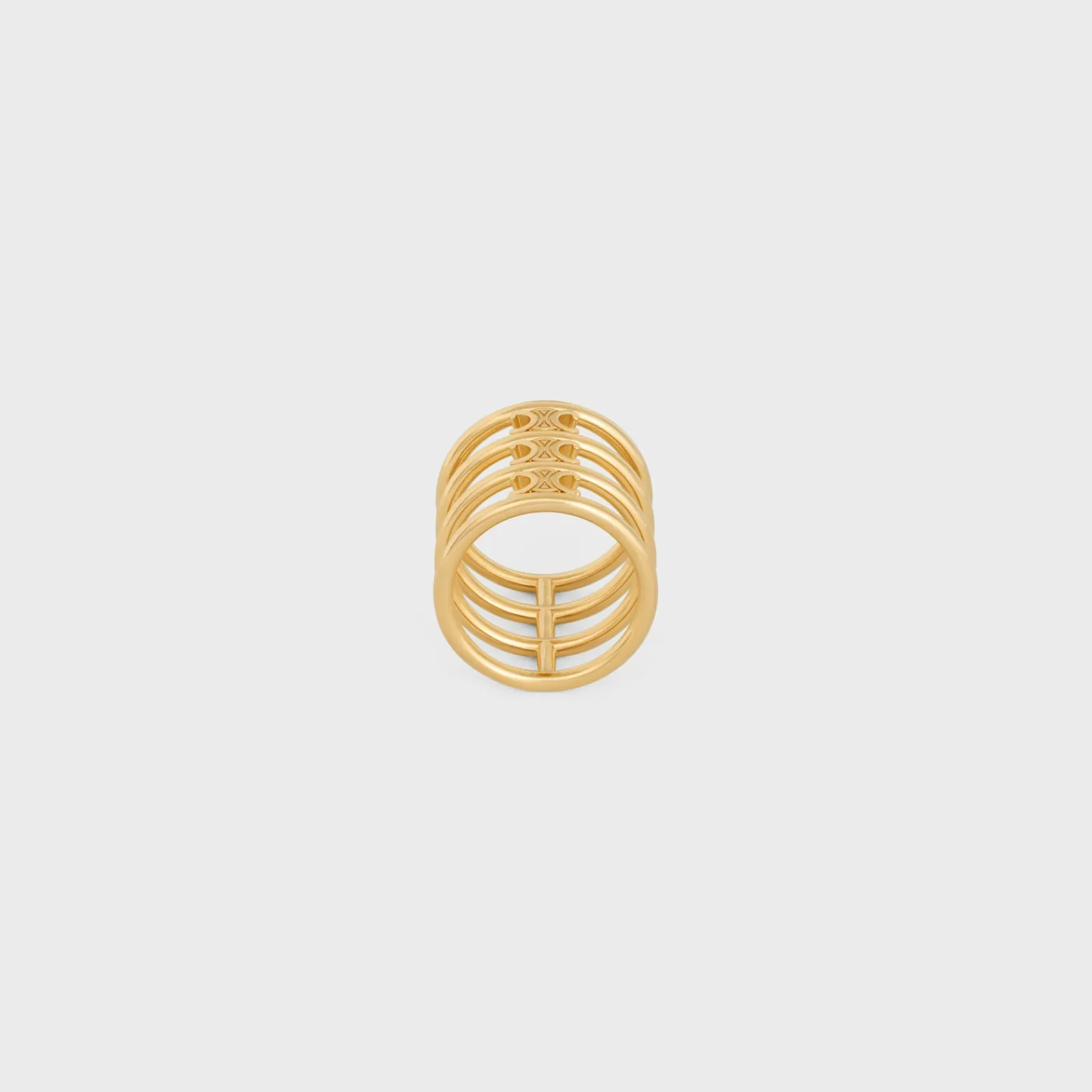 Clearance Triomphe Cage Ring in Brass with Finish Women Triomphe | Categories·Rings