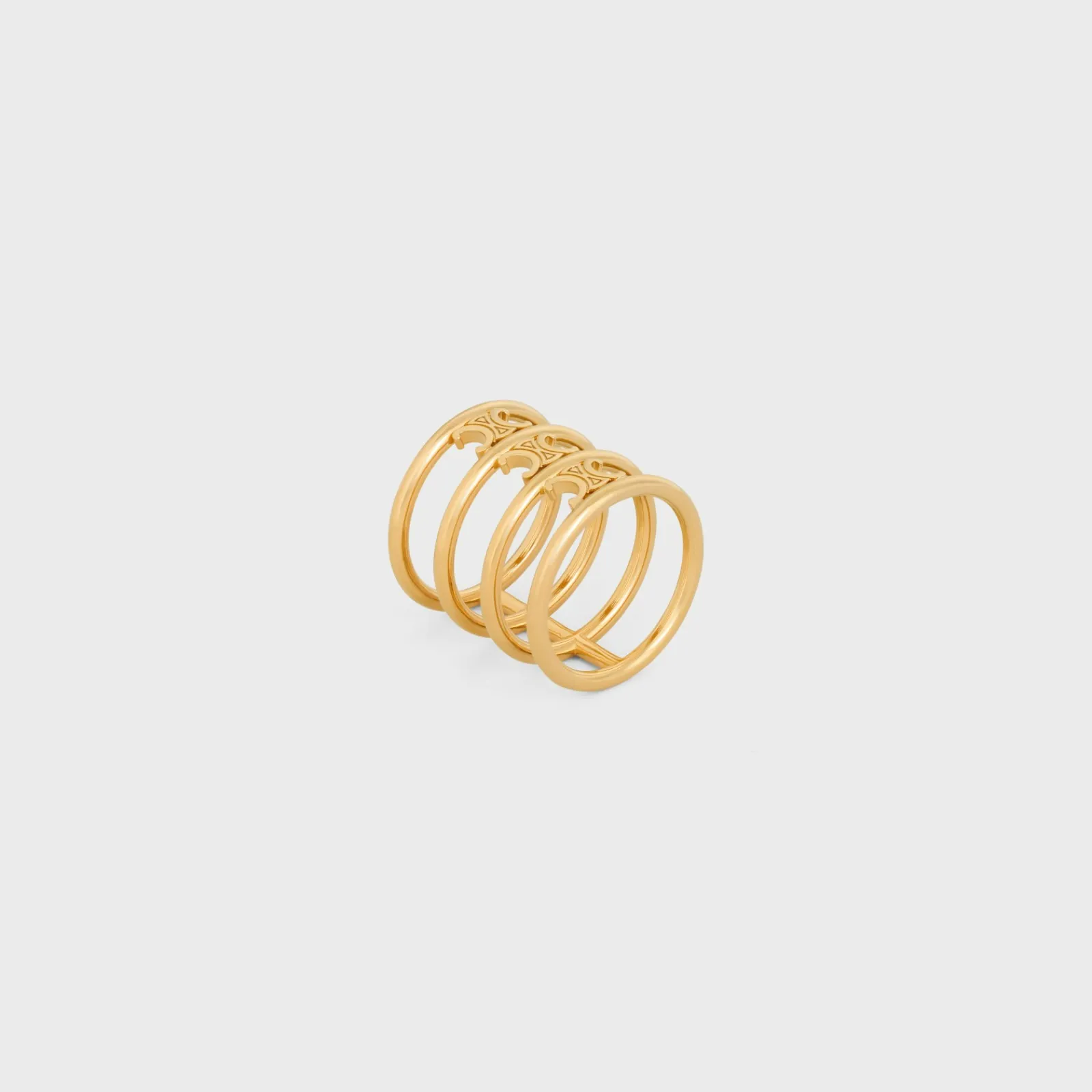 Clearance Triomphe Cage Ring in Brass with Finish Women Triomphe | Categories·Rings