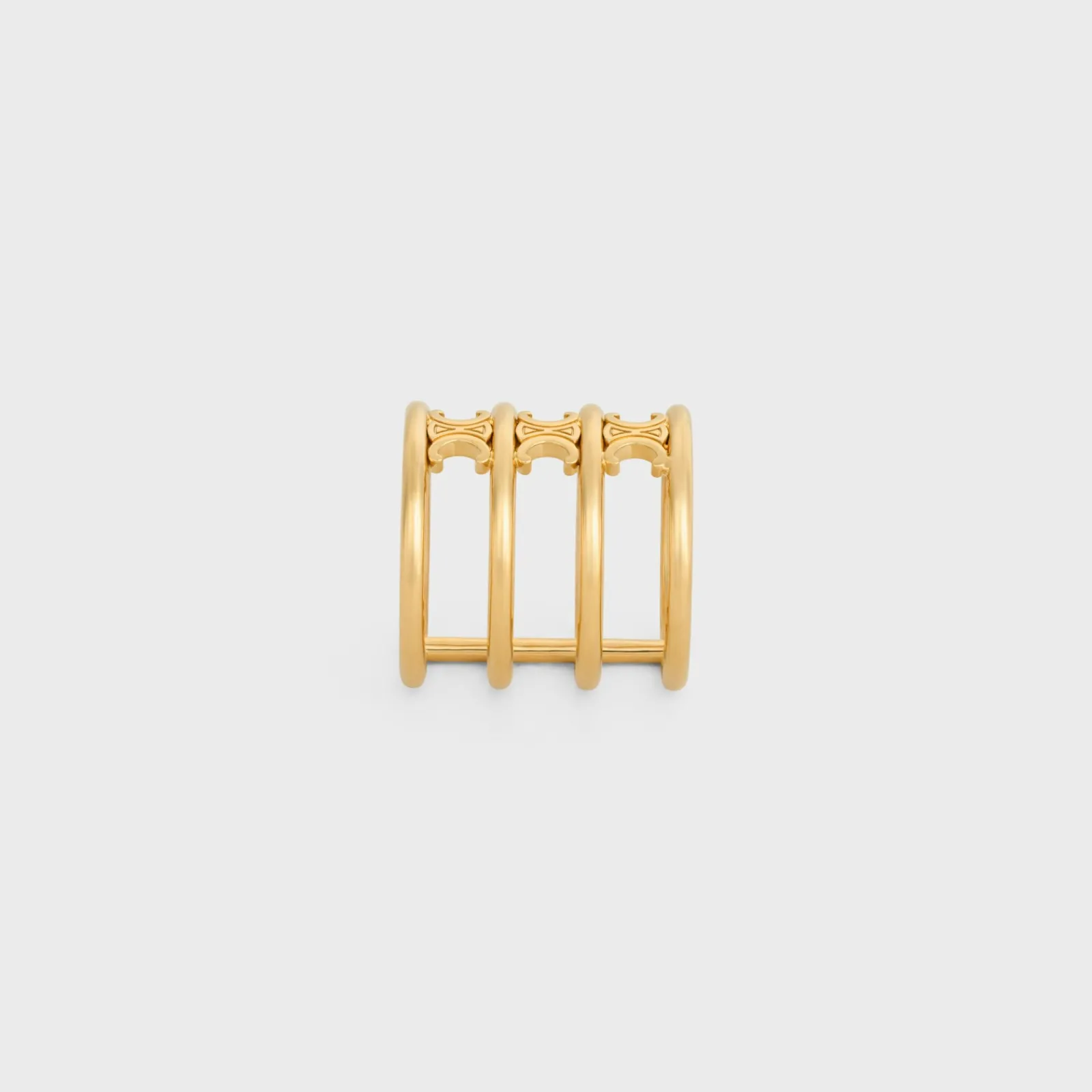 Clearance Triomphe Cage Ring in Brass with Finish Women Triomphe | Categories·Rings