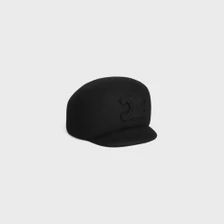 Fashion Triomphe cap in wool felt Women Bucket Hats And Caps | Hats And Gloves