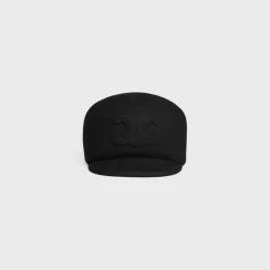 Fashion Triomphe cap in wool felt Women Bucket Hats And Caps | Hats And Gloves
